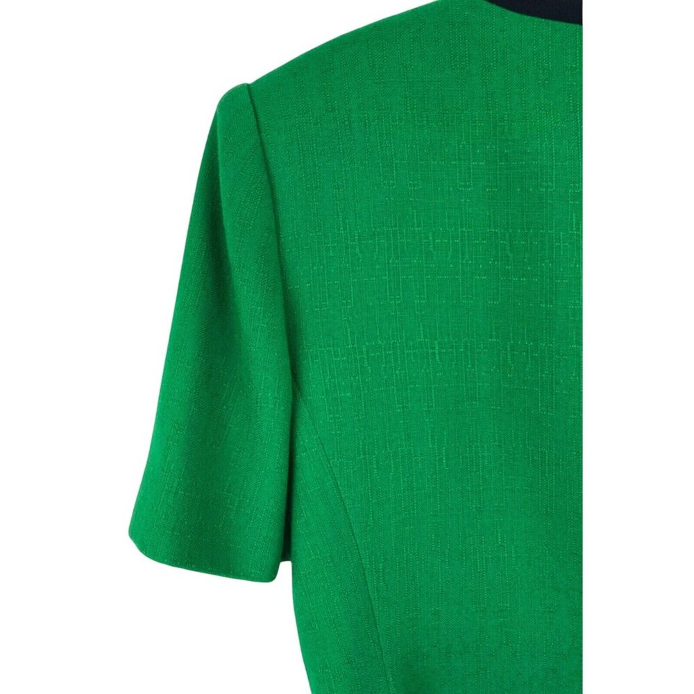 Kasper Skirt Suit 2 Piece Set Womens Size Petite 6P Green/Navy Blue - Picture 11 of 16